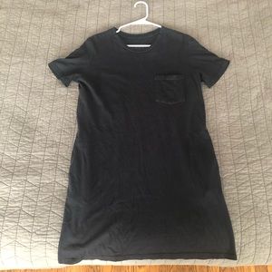 Skargorn Black Cotton Pocket T Shirt Dress Size S